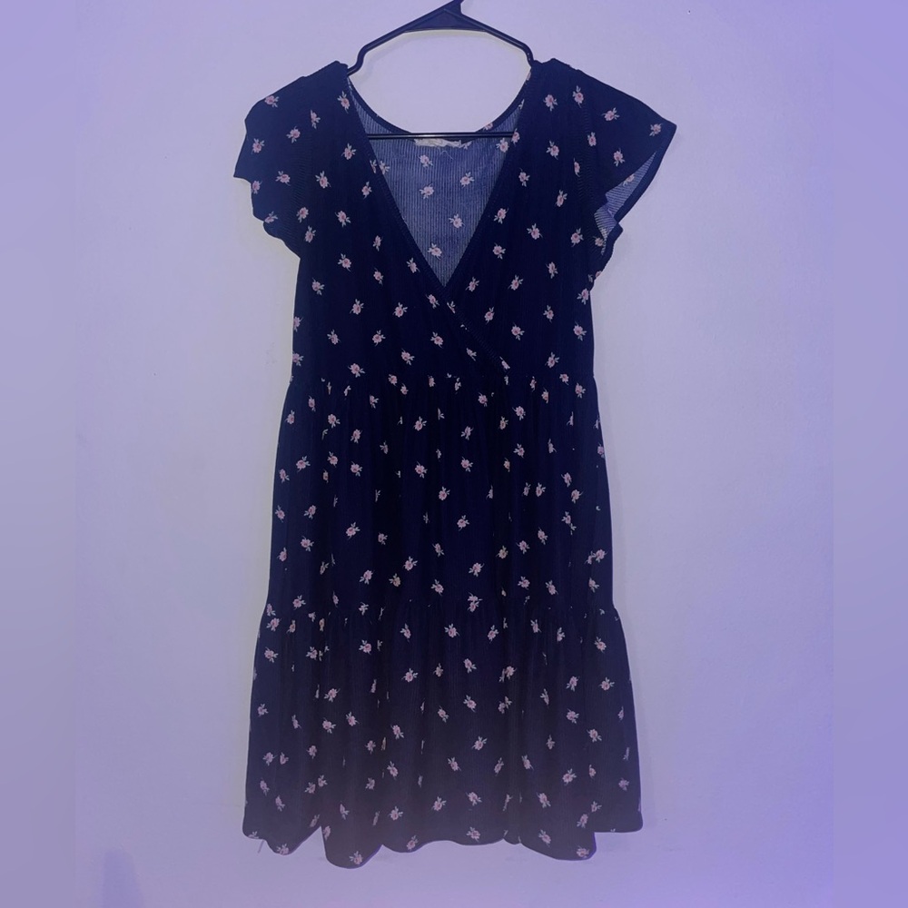 Cute Blue Flower Dress